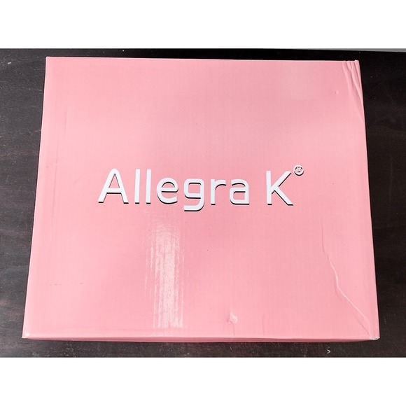 Allegra K Womens Black Faux Leather Platform Chunky Heel Lace Up Oxford Shoes 9 - Picture 7 of 7